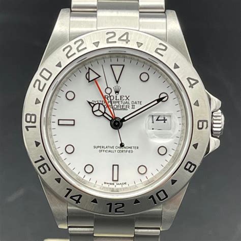 Rolex Explorer II Bianco RRR White Serial V Card ITALIAN